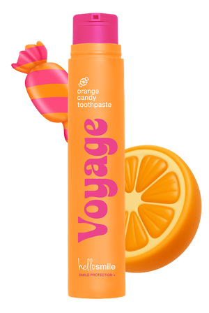 Voyage Zahnpasta mit Orange-Bonbon-Geschmack 